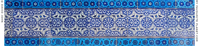 Ottoman ceramic tiles in the Topkapi Palace, Istanbul at The Cheshire Cat Blog